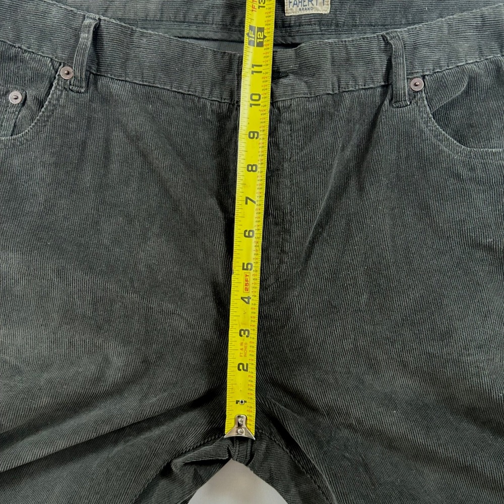 Faherty Corduroy Pants Mens 40 Gray Stretch Terry 5 Pocket Slim Straight Cotton - Picture 10 of 13